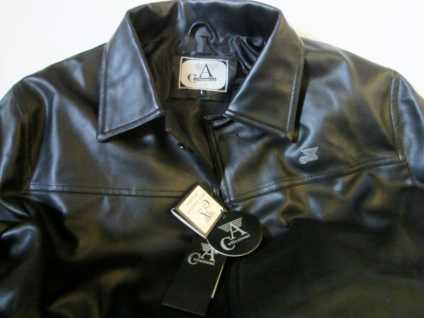 A Collezioni Black Coat Made in Italy Size M NWT - Designer Unique Finds 
