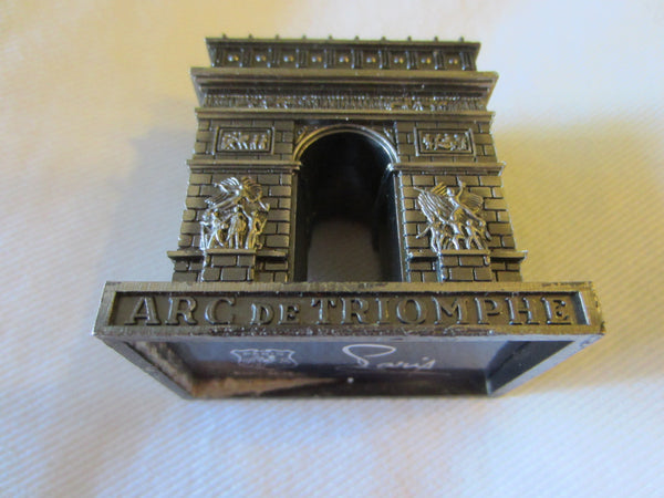 Paris Arc de Triomphe Miniature Souvenir Inscribed Made In France - Designer Unique Finds 
 - 2