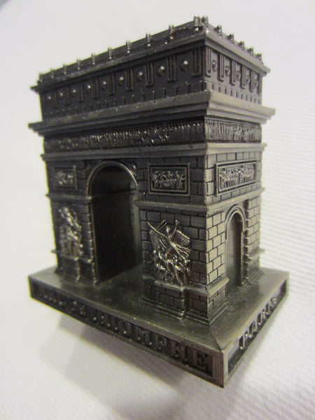 Paris Arc de Triomphe Miniature Souvenir Inscribed Made In France - Designer Unique Finds 
 - 5