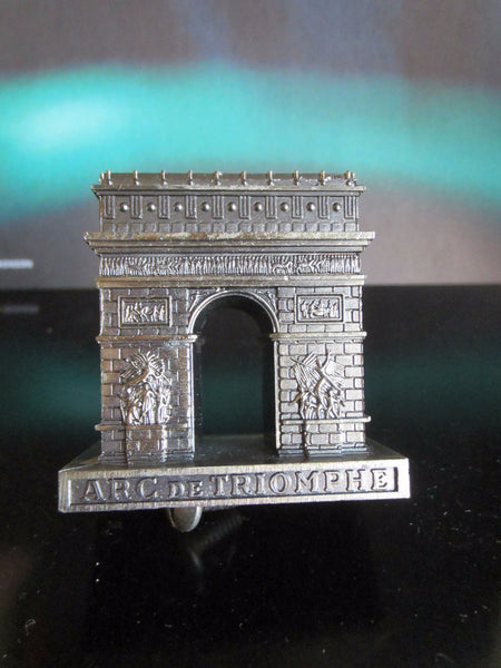 Paris Arc de Triomphe Miniature Souvenir Inscribed Made In France - Designer Unique Finds 
 - 7