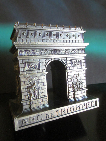 Paris Arc de Triomphe Miniature Souvenir Inscribed Made In France - Designer Unique Finds 
 - 3