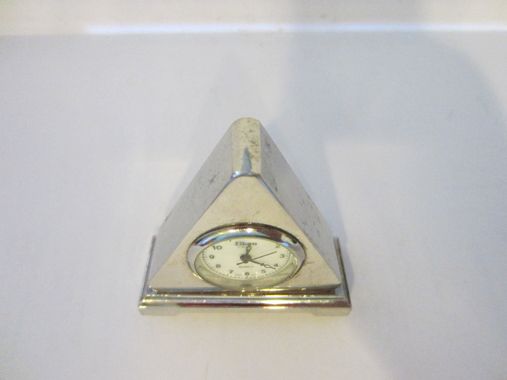 Eikone Classic Quartz Miniature Pyramid Style Quartz Clock - Designer Unique Finds 
 - 1