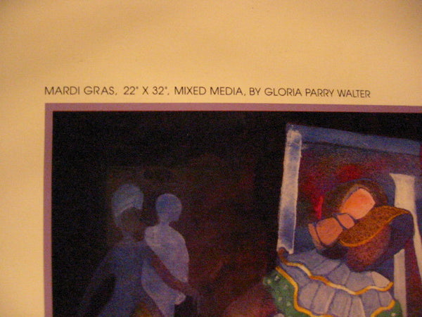Gloria Parry Walter Pageant of the Masters Mardi Gras Laguna Beach Exhibition Lithograph - Designer Unique Finds 