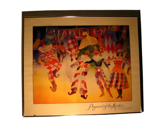 Gloria Parry Walter Pageant of the Masters Mardi Gras Laguna Beach Exhibition Lithograph - Designer Unique Finds 