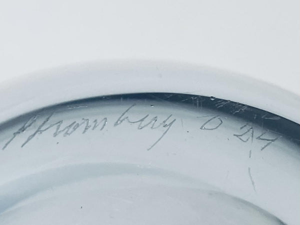 Strombergshyttan Modern Swedish Glass Decanter Marked Numbered
