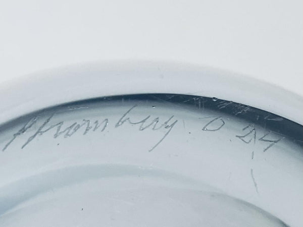Strombergshyttan Modern Glass Decanter Marked Numbered
