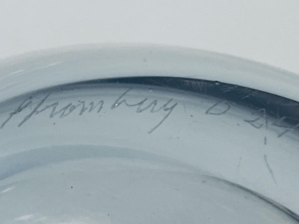 Strombergshyttan Modern Glass Decanter Marked Numbered