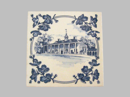 Royal Copenhagen Blue Delft Handwork Holland Porcelain Tile - Designer Unique Finds 