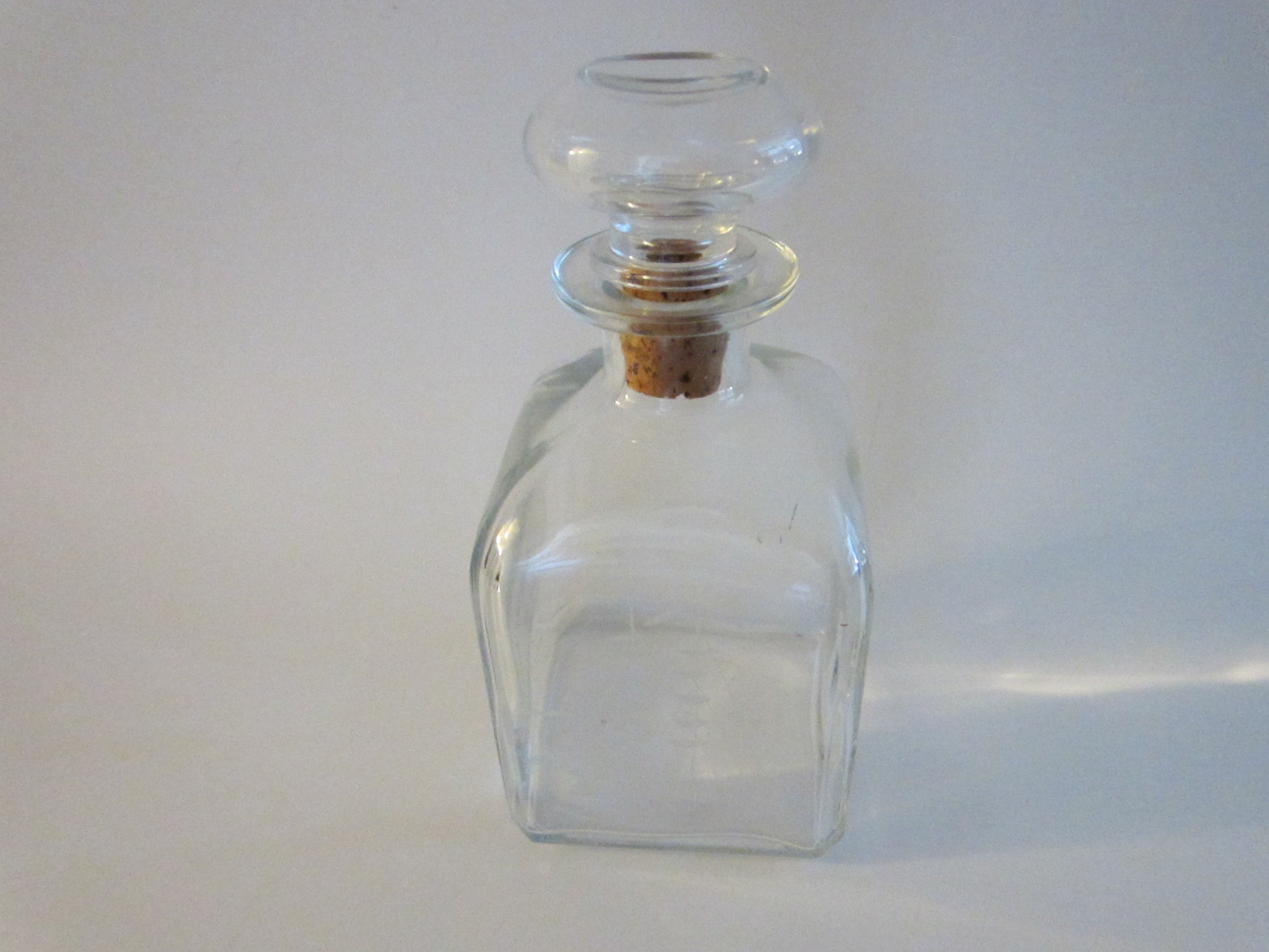 Nautical Art Deco Italian Glass Decanter Etched Marine Sail Boat - Designer Unique Finds 
 - 2