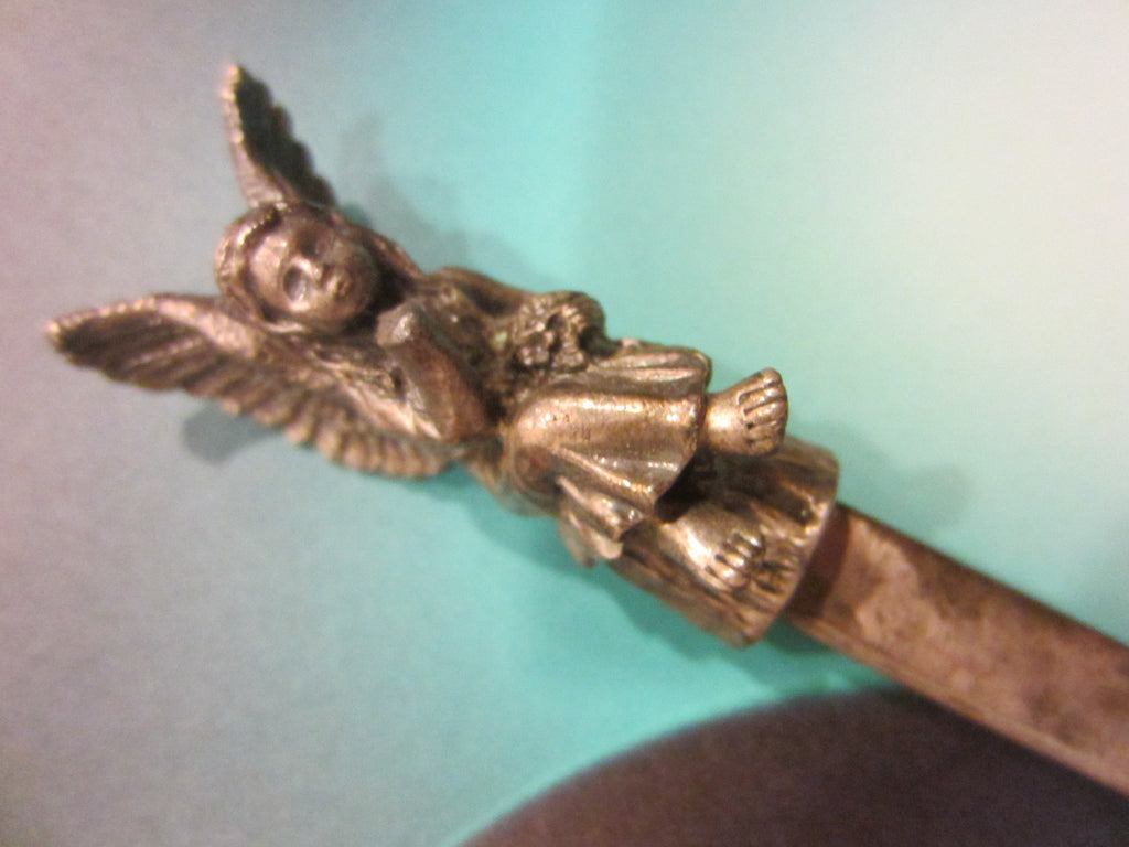 Rococo Style Angel W Wings White Metal Letter Opener - Designer Unique Finds 
 - 1