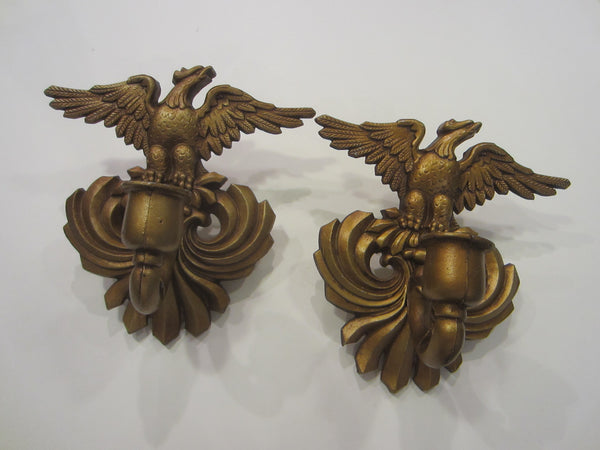 Sexton American Eagle Bronze Post Modern Wall Candle Sconces