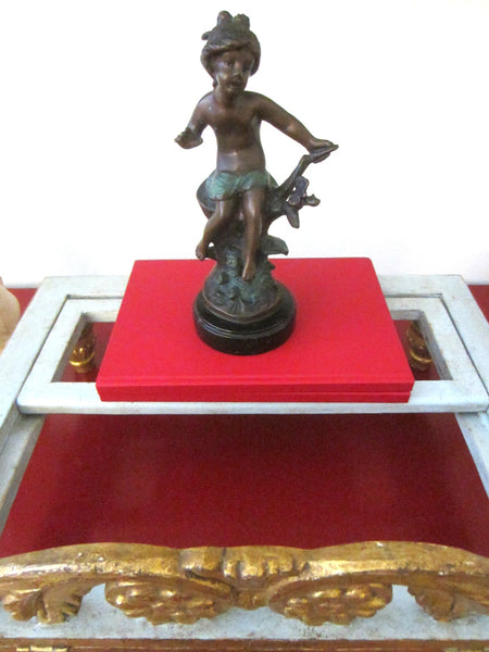 Moreau Style Bronze Sculpture On Marble Base Marked
