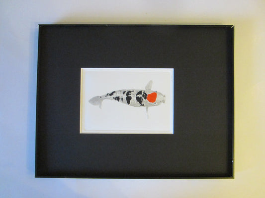 Koi Fish Contemporary Signed Art - Designer Unique Finds 