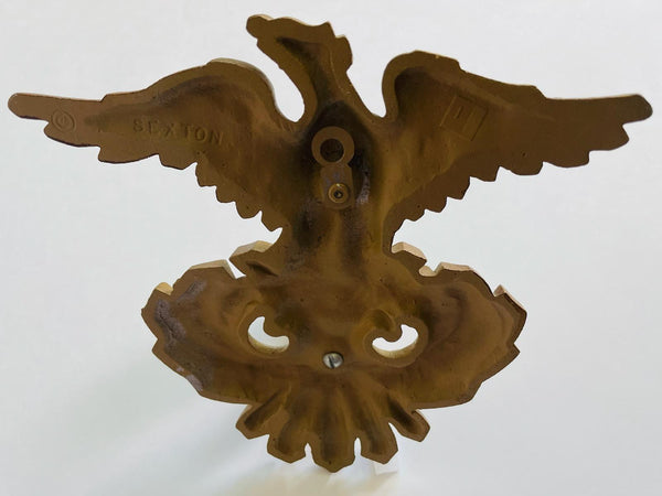 Sexton Gilt Bronze Eagle Crest Candle Holder Wall Sconce