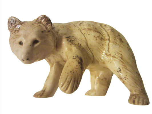 Grisly Bear Ceramic Art Signed by Lisa V in 1985 - Designer Unique Finds 