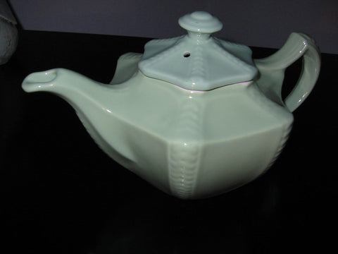 Hall USA Mint Green Teapot Pottery - Designer Unique Finds 
