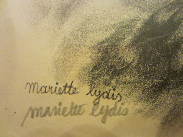Mariette Lydis Contemporty Portrait Lithograph - Designer Unique Finds 