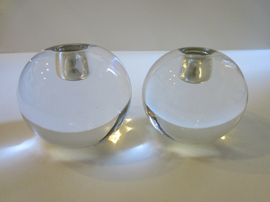 Kristaluxus Globe Form Modern Glass Votive Candle Holders - Designer Unique Finds 
