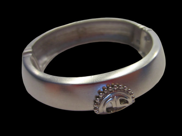 St John Silver Bangle Hinged Bracelet