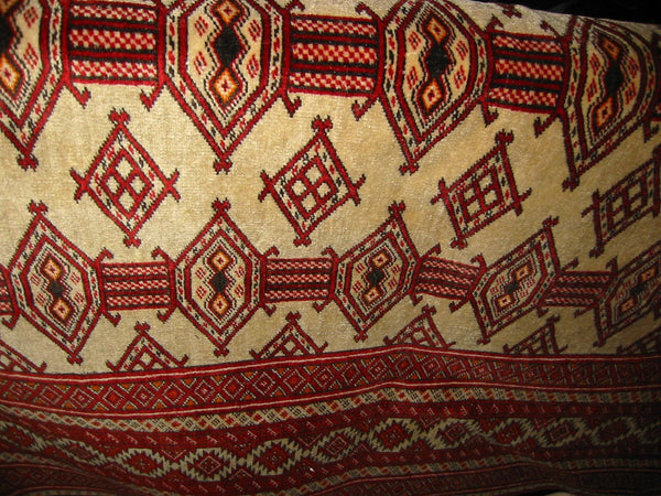 Caucasian Torkaman Wool Hexagonal Geometric Rug - Designer Unique Finds 
 - 2