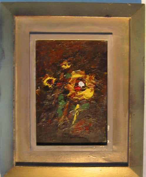 Roky Roka Still Life Flowers Oil Base Painting A P