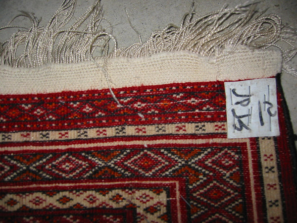 Caucasian Turkoman Wool Hexagonal Geometric Area Rug