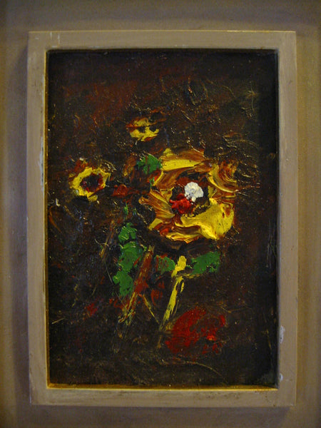 Roky Roka Still Life Flowers Oil Base Painting Artist Proof - Designer Unique Finds 
 - 6
