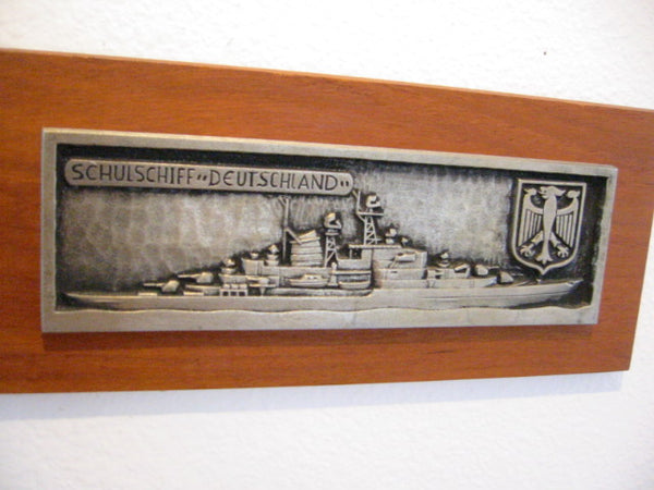 Schulschiff Deutschland Plaque Blohm Voss Hamburg WG Wall Decor - Designer Unique Finds 