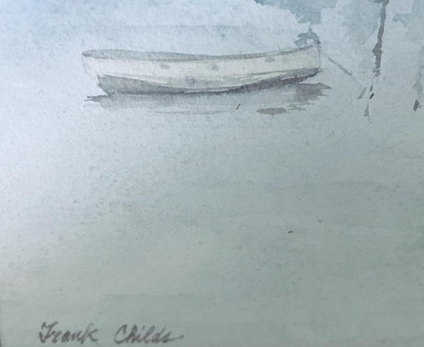 Frank Child Nautical Watercolor Sailboats Oceanic Gouache