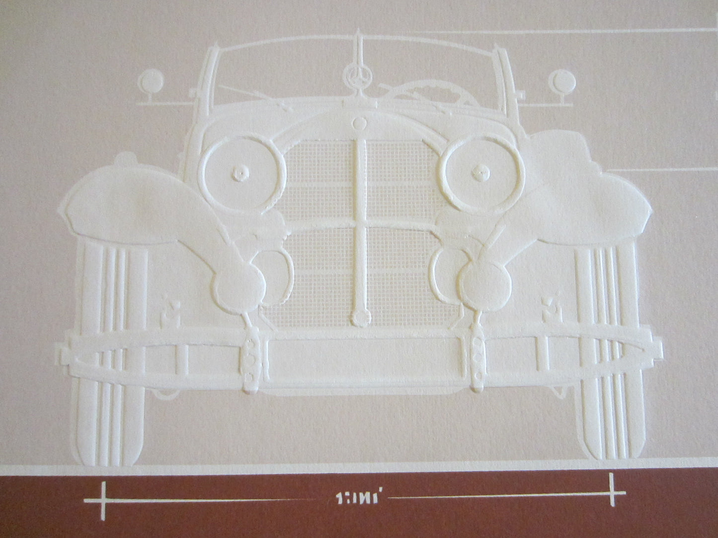 Roy Williams Classic Mercedes Model 1933 Signed Inscripted Gouache