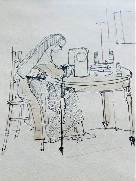 Impressionist Illustrated Missionary Print The Nun