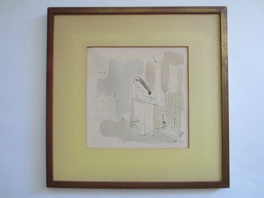 Contemporary Impressionist Missionary Print Artist Monogram Numbered Figurative