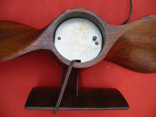 Telechron Propeller Electrified Mahogany Mantle Clock Circa 1930 - Designer Unique Finds 
 - 3
