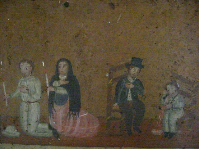 Colonial Spanish Retablo Tin Art Ex Voto Religious Inspiration - Designer Unique Finds 