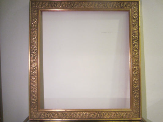 Ornamental Raised Figures Gold Leaf Frame - Designer Unique Finds 