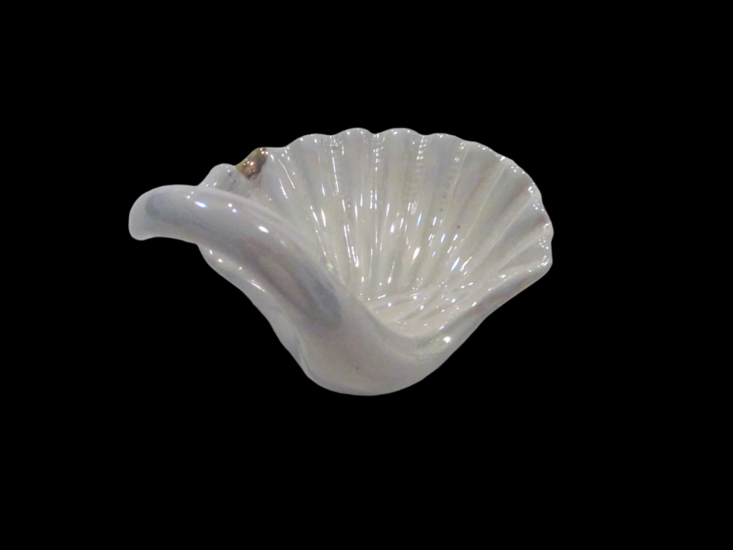 Capodimonte Creazioni Minervini Italy Luster Swan Dish