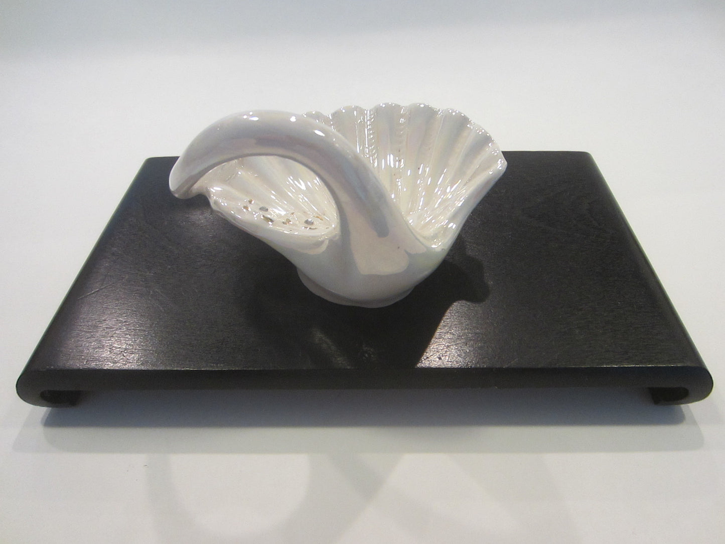 Capodimonte Creazioni Minervini Italy Luster Swan Dish