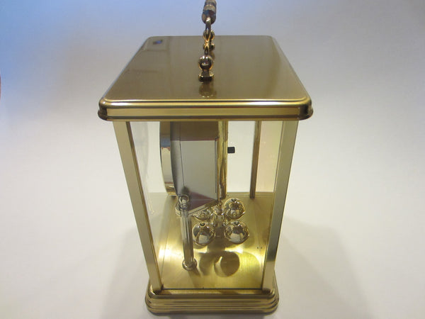 Hampton Anniversary Clock Quartz Germany Brass Pendulum Handle
