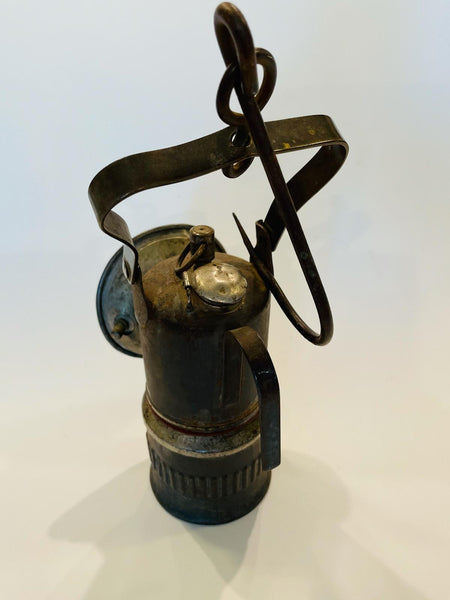 Antique Dewar Cabriolet Tole Lantern American Carbide Lamp