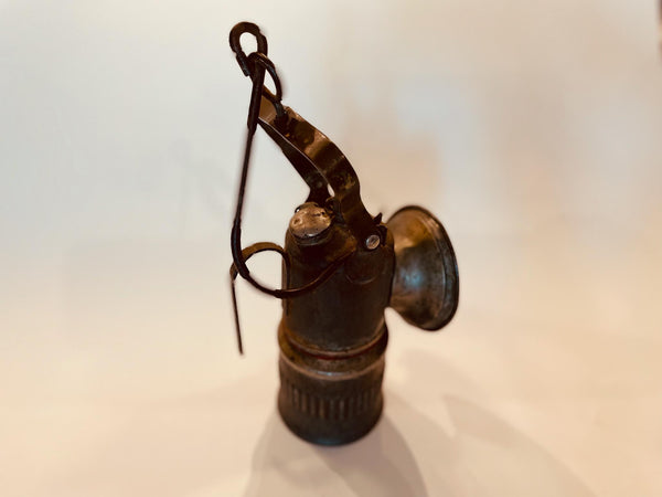Antique Dewar Cabriolet Tole Lantern American Carbide Lamp