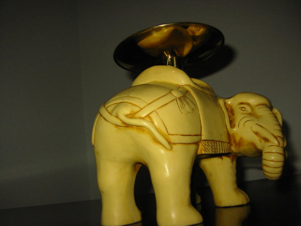 Art Deco Elephants Bearing Brass Candle Holders - Designer Unique Finds 
 - 9