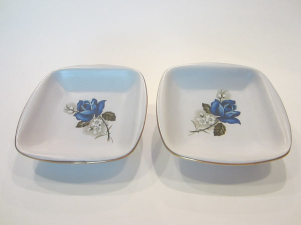 Flora Keramiek Gouda Holland Vintage Pair Of Porcelain Dishes