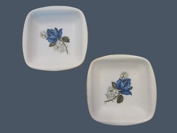 Flora Keramiek Gouda Holland Vintage Pair Of Porcelain Dishes