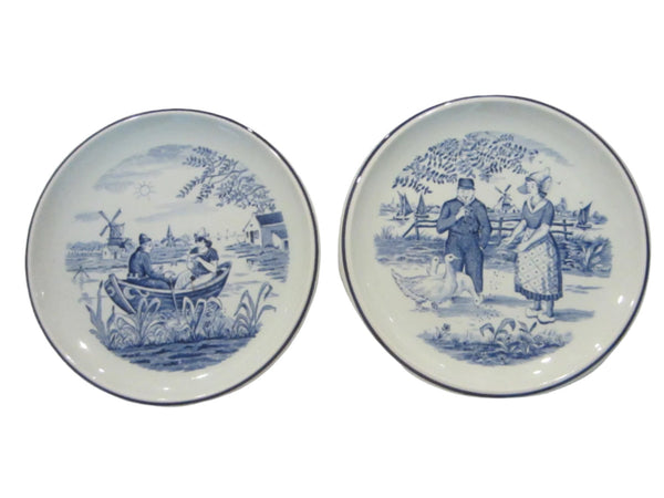 Blue Delfts Plates Royal Sphere Holland By Boch Belgium