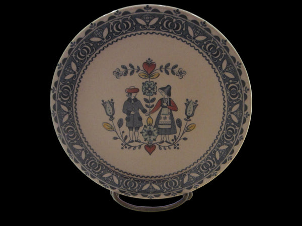Johnson Brothers Stoke On Trent England Staffordshire Heart Flowers Collectible Plate