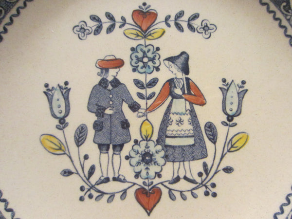Johnson Brothers Stoke On Trent England Staffordshire Heart Flowers Collectible Plate