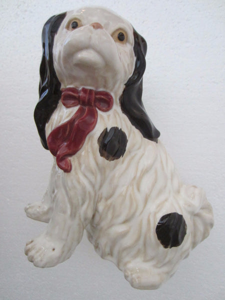 Staffordshire Style English Ceramic Spaniels Cavaliers Dogs - Designer Unique Finds 
