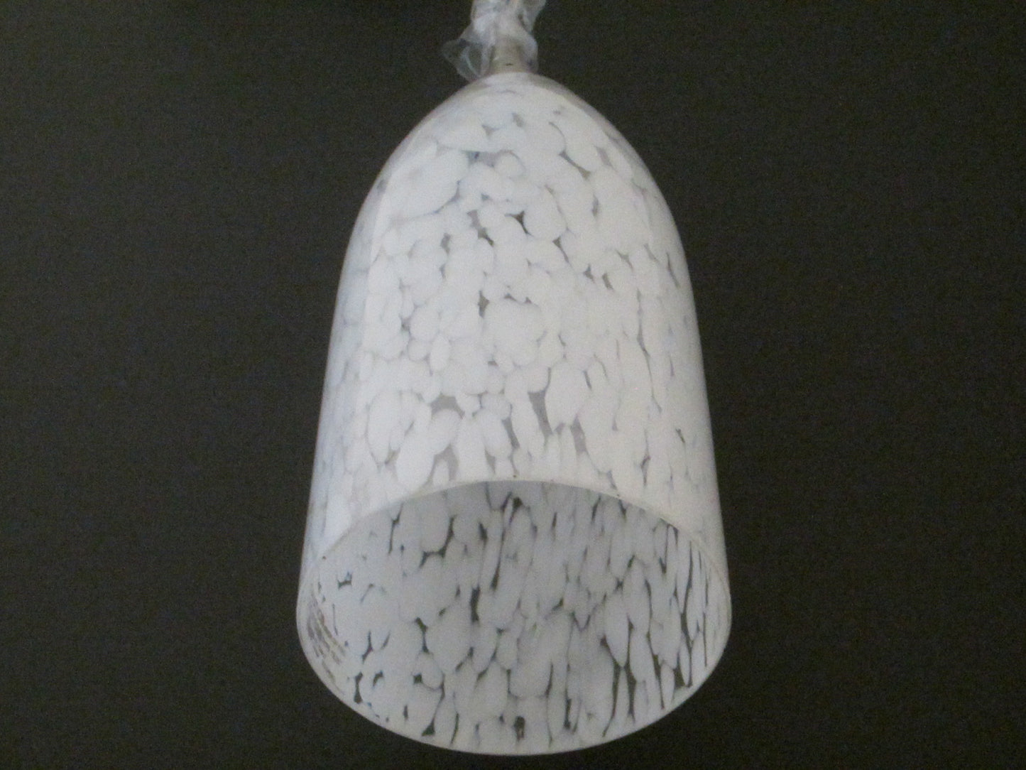 Elk Artistic Patterned Glass Pendant Light Matte Chrome Finial