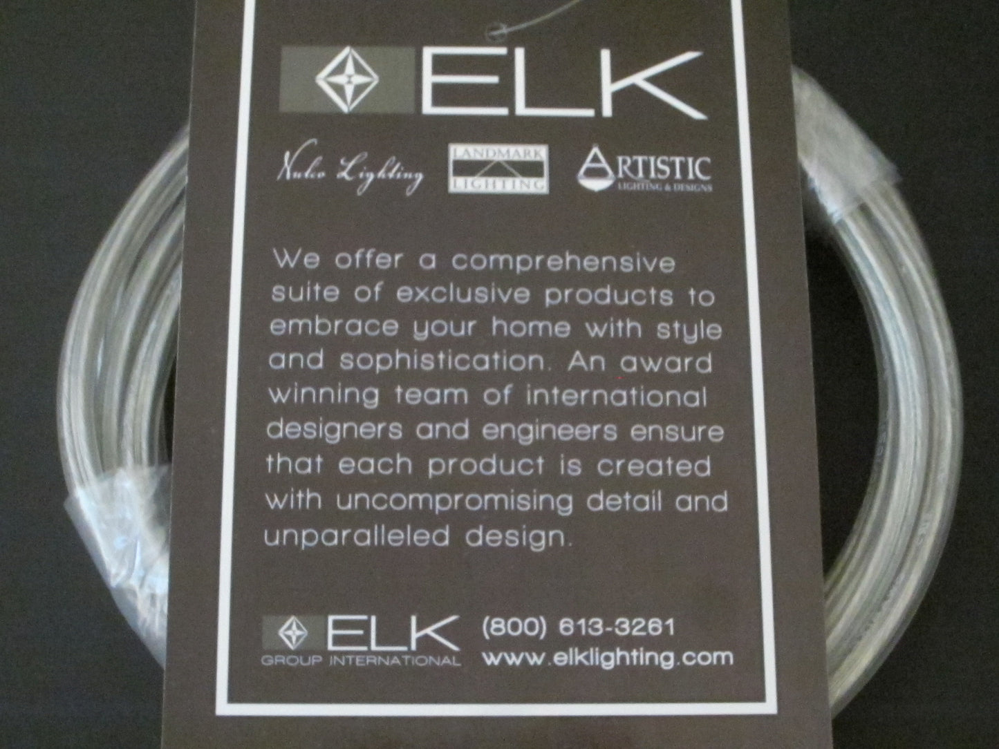 Elk Artistic Patterned Glass Pendant Light Matte Chrome Finial