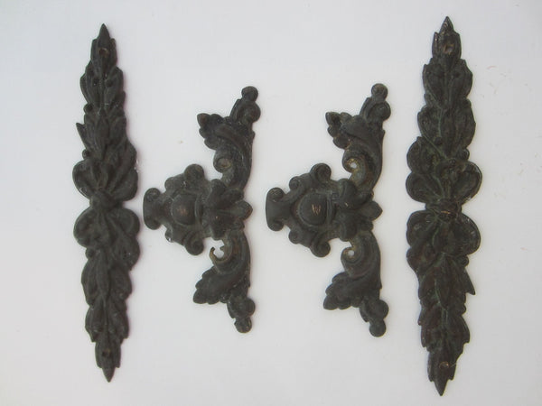 Rococo Bronze Pediments Hardware Decorative French Accessories
